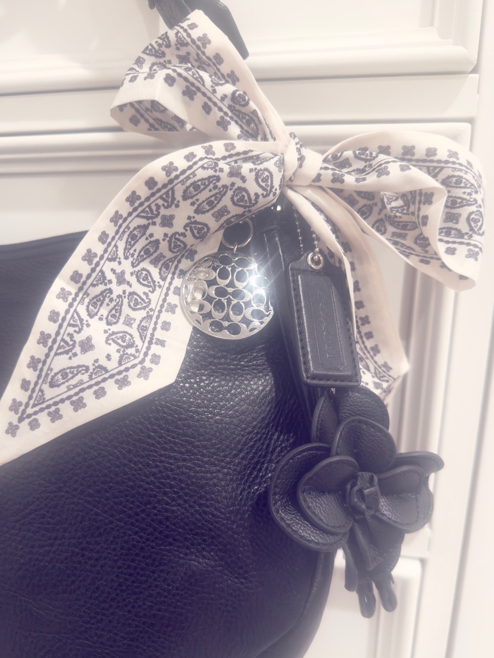 🖤 SOLD - Coach Ali Hobo Bag in Black Pebbled Leather - EUC! - Picture 3 of 16